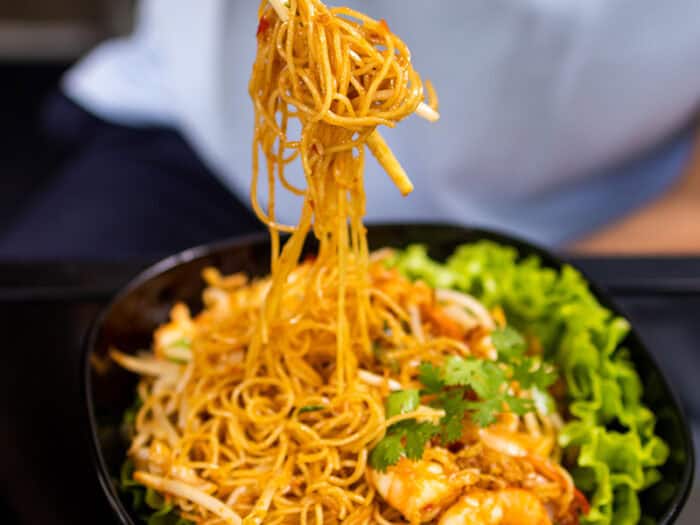 Plat de restaurant à l