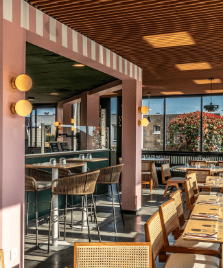 Terrasse de restaurant à l