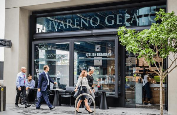 Vitrine de glacier à l