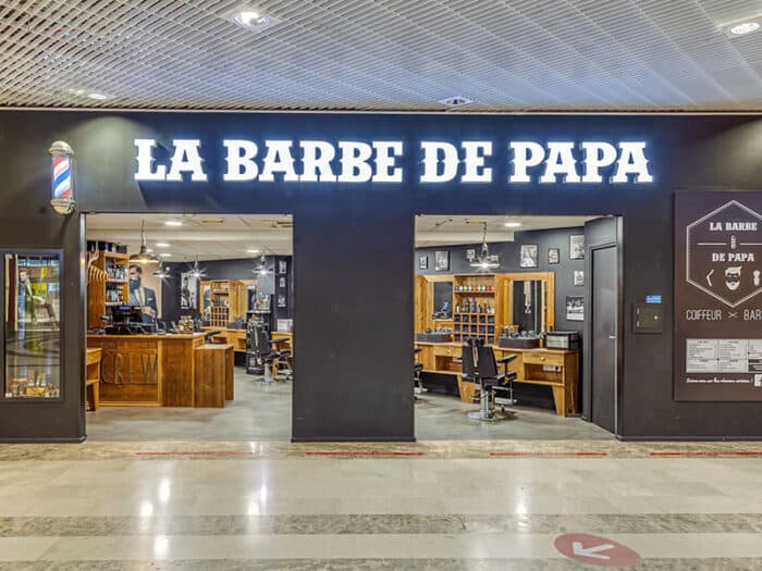 Salon de barbier à l