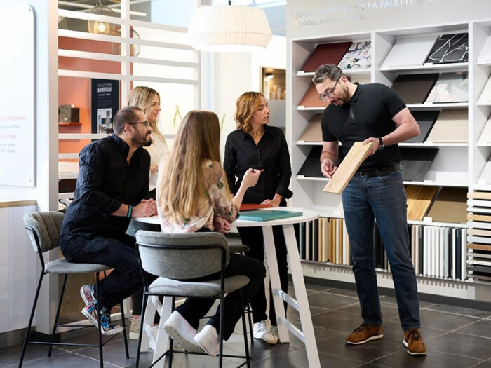 Intérieur de magasin à l