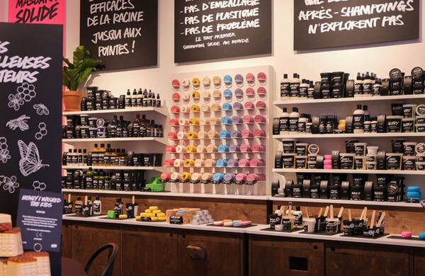 Cosmétiques à la marque Lush