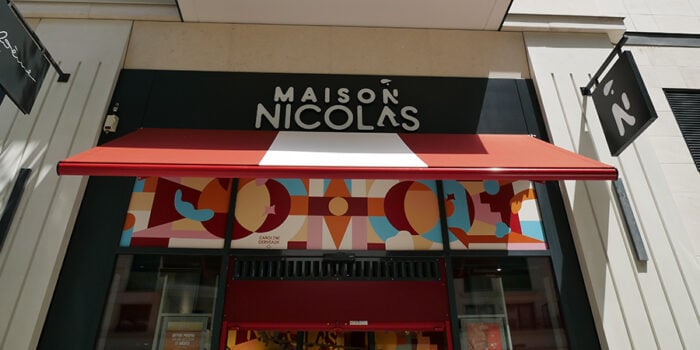 Magasin à l'enseigne Maison Nicolas au nouveau concept