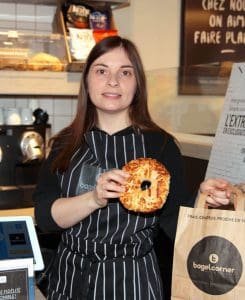 Alexandra Marenghi, franchisée Bagel Corner à Bordeaux