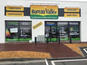 Magasin franchisé Bureau Vallée à Auray, dans le Morbihan