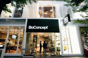 Façade d'un magasin BoConcept