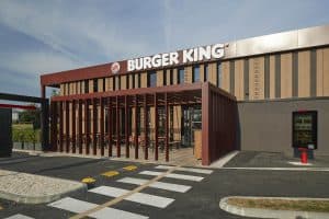 Restaurant de burger en franchise Burger King à Ancenis extérieur