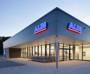 Magasin d'alimentation discount à l'enseigne Aldi