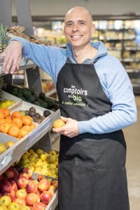Damien Geoffroy, multi-franchisé Les Comptoirs de la Bio en Charente-Maritime