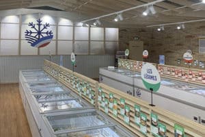 Intérieur de magasin de surgelés Ecomiam à Herbignac