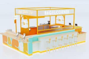 Point de vente Bagel Corner au format kiosque