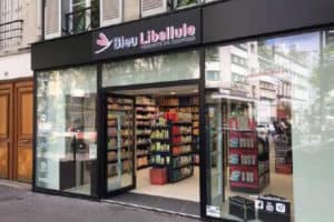 Boutique de produits de coiffure à l'enseigne Bleu Lilbellule