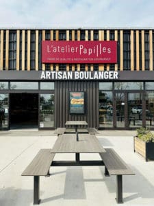 Boulangerie à l'enseigne L'atelier Papilles - extérieur