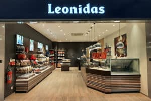Boutique de chocolats à l'enseigne Leonidas