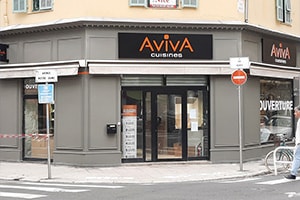 Magasin de cuisines en franchise sous enseigne Aviva à Nice