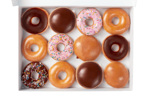 Assortiment de donuts de la marque Krispy Kreme