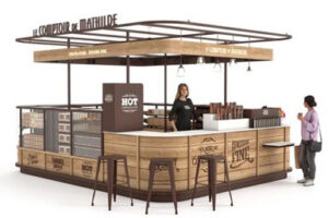 Nouveau concept de kiosque à l'enseigne Le Comptoir de Mathilde