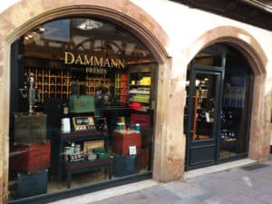 Boutique de thés à l'enseigne Dammann Frères à Strasbourg