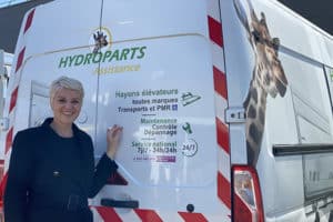 Géraldine Leraux, directrice du réseau national Hydroparts Assistance (hayons élévateurs)