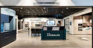 Intérieur de magasin de cuisines Mobalpa au nouveau concept 2020