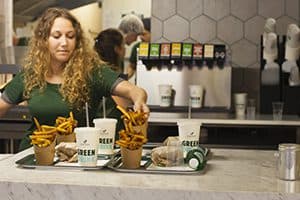 Comptoir de restaurant Bioburger