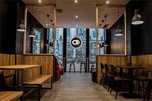 Restaurant à l'enseigne Chamas Tacos, développée en franchise