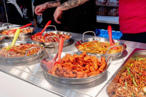 Produits de l'enseigne de restauration rapide Chopstix