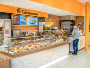 Comptoir de point de vente à l'enseigne La Croissanterie