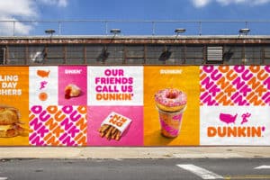 Campagne de communication de l'enseigne Dunkin' Donuts