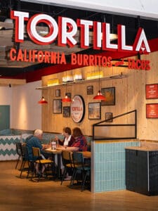 Restaurant de burritos à l'enseigne Tortilla
