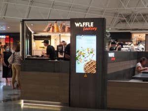 Point de vente à l'enseigne Waffle Factory à Mérignac