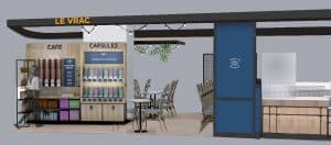 Shop in shop Columbus Café dans l'hypermarché Auchan d'Englos (Nord)