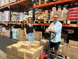 Céline et Julien Urbain, co-fondateurs de Greenlog (logistique éco-responsable)