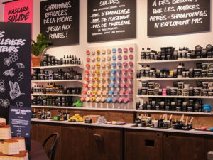 Cosmétiques à la marque Lush