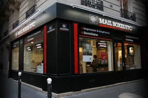 Magasin Mail Boxes Etc. à Paris, franchise de services