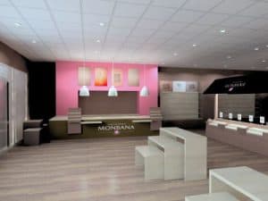 Boutique de chocolats Monbana au nouveau concept à Valenciennes