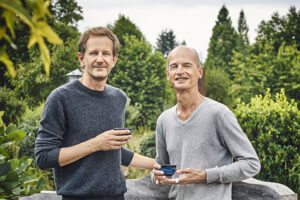 Mathias Minet, président délégué, et François-Xavier Delmas, fondateur de Palais des Thés