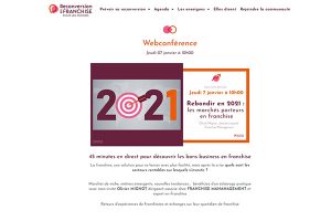 Webconference organisée par la plateforme en ligne Reconversion en franchise